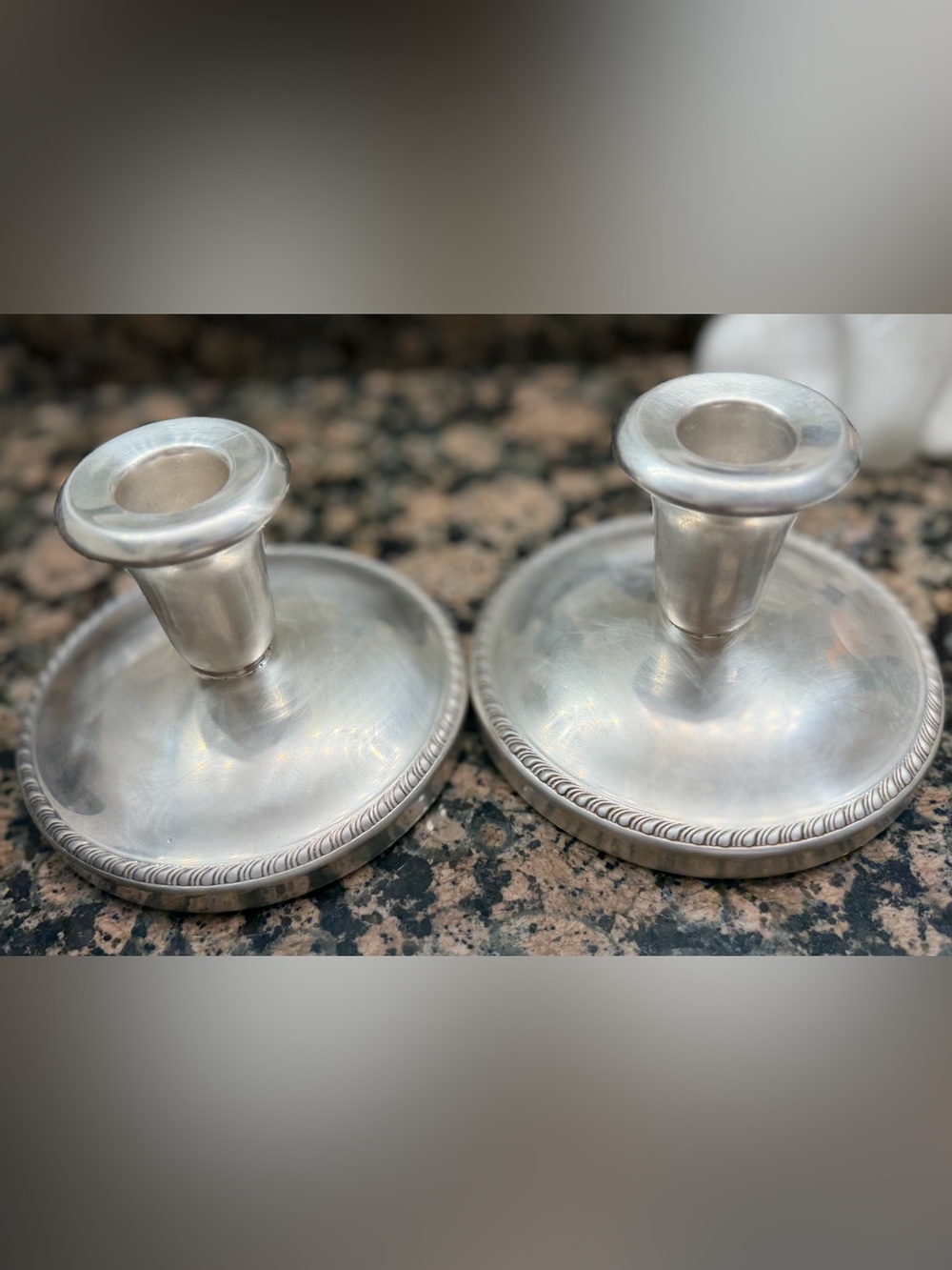 The sheffield silver co. Vintage silver candlestick